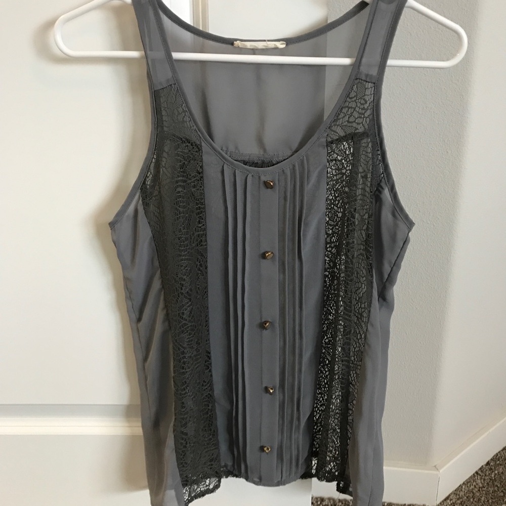 Grey Sheer Tank